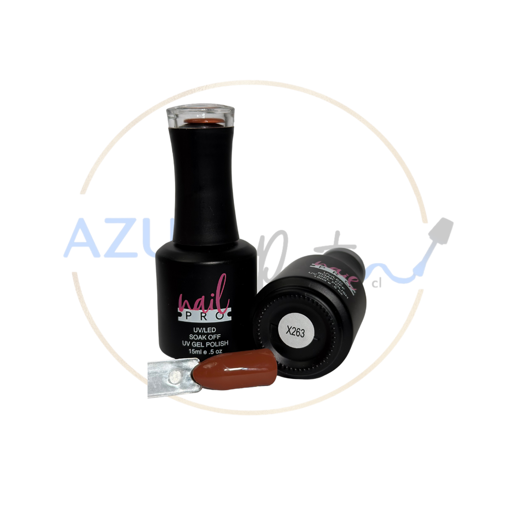 Esmalte Permanente #X263 caramel latte Nail Pro 15ml