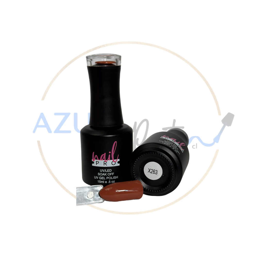 Esmalte Permanente #X263 caramel latte Nail Pro 15ml
