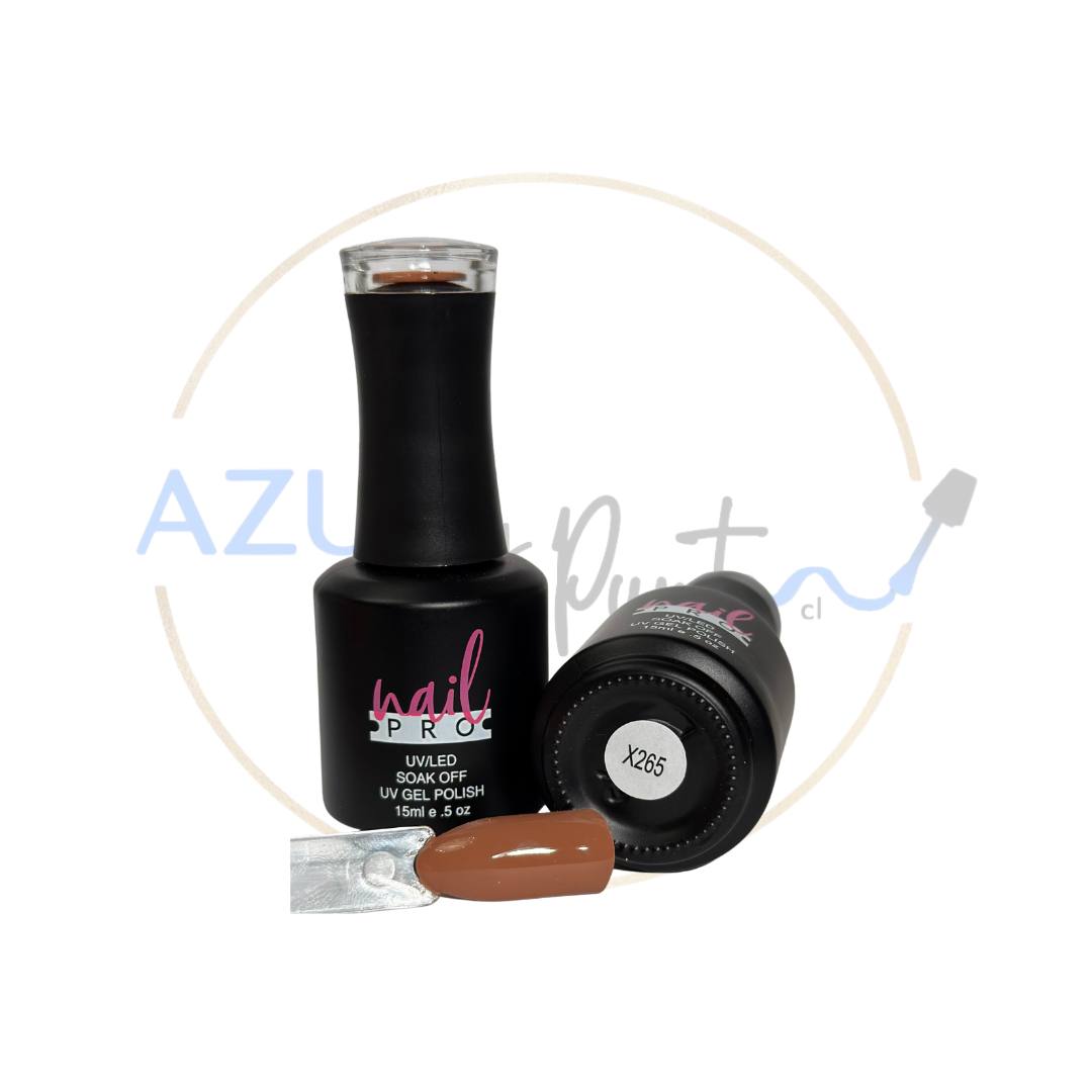 Esmalte Permanente #X265 beige cream Nail Pro 15ml