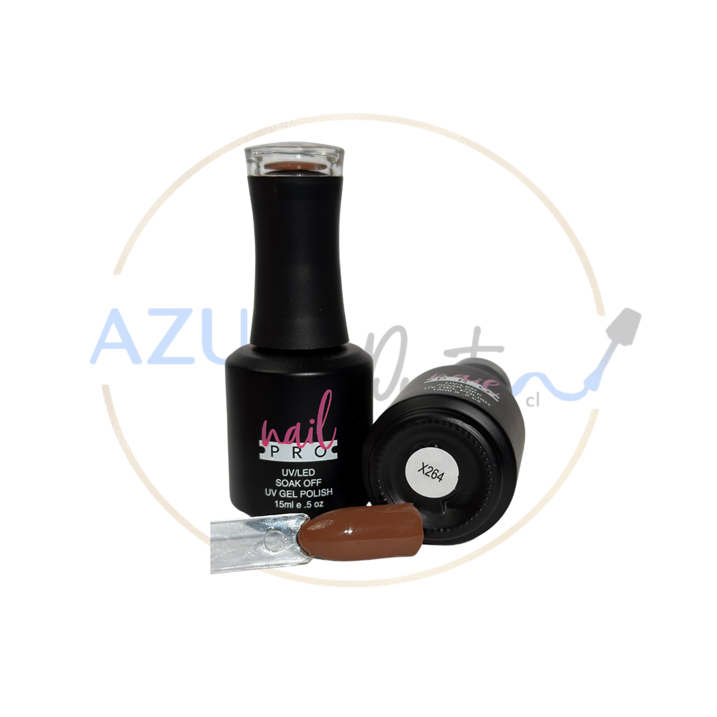 Esmalte Permanente #X264 taupe brown Nail Pro 15ml