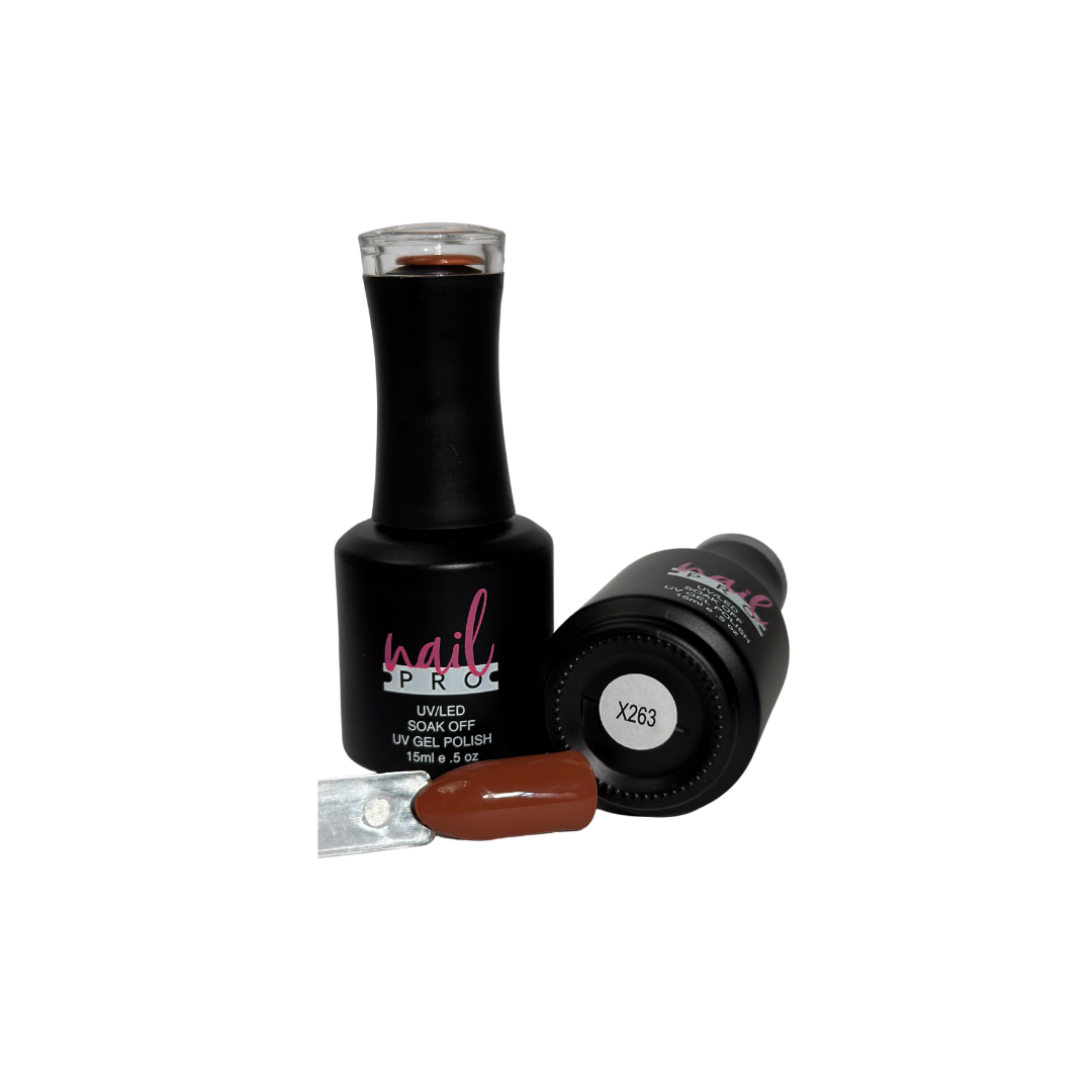 Esmalte Permanente #X263 caramel latte Nail Pro 15ml
