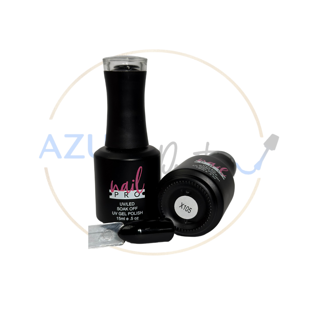 Esmalte Permanente X105 Negro Intenso Nail Pro