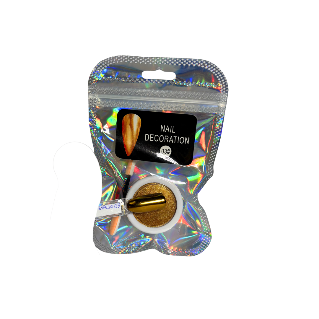 Efecto espejo dorado #03
