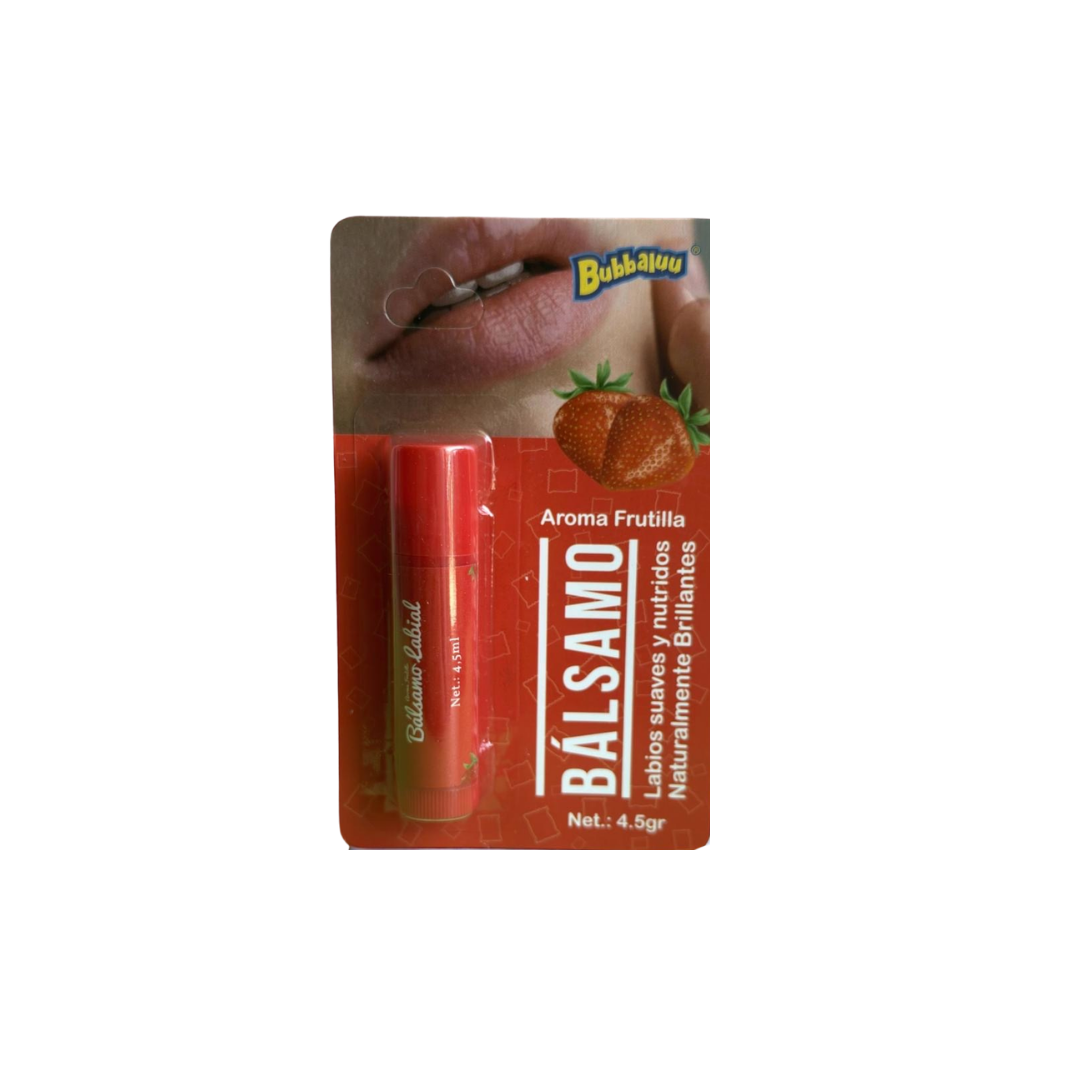Balsamo Labial Fresa Bubbaluu 4.5gr