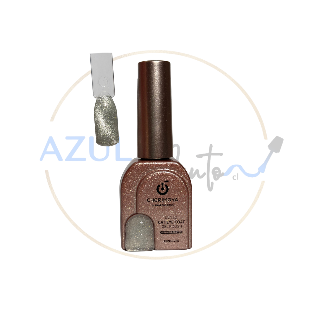 Esmalte Ojo de Gato Diamond Silver #001 Cherimoya