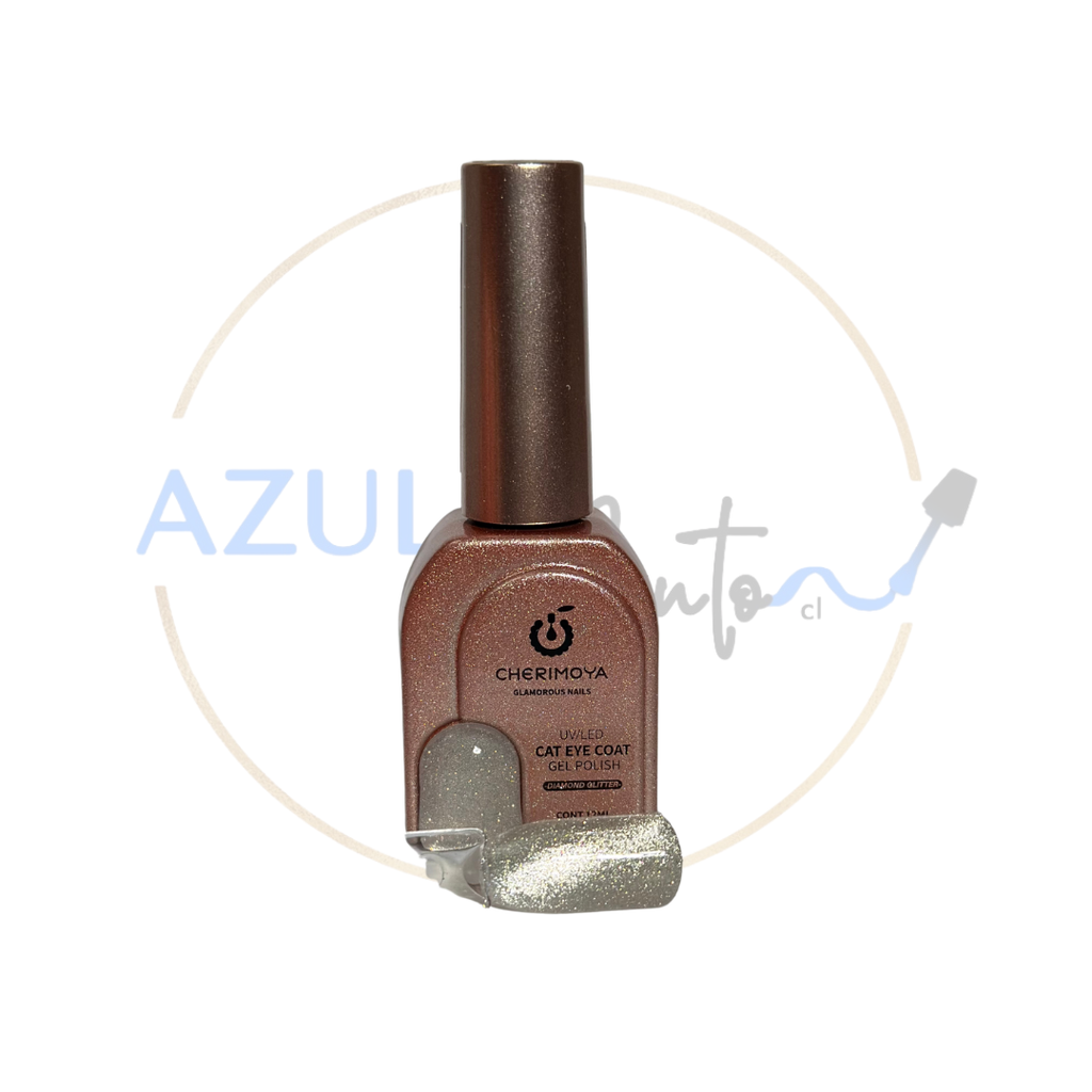 Esmalte Ojo de Gato Diamond Silver #001 Cherimoya