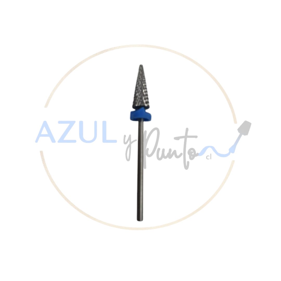 Fresa Cónica Tungsteno Azul #107