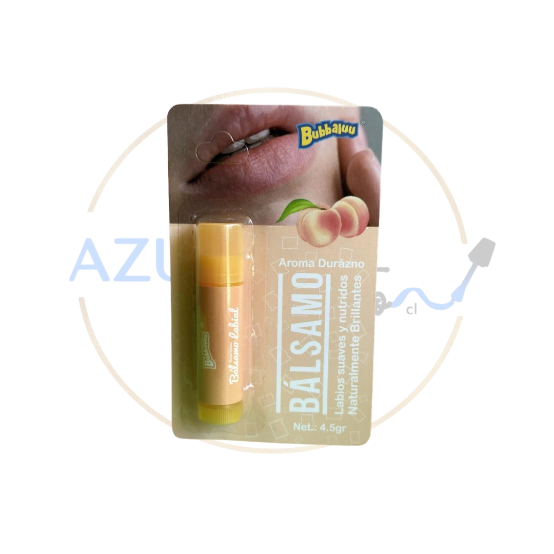 Balsamo Labial Durazno Bubbaluu 4.5gr
