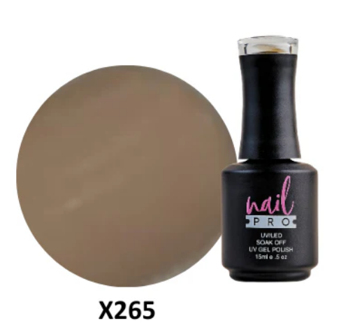 Esmalte Permanente #X265 beige cream Nail Pro 15ml