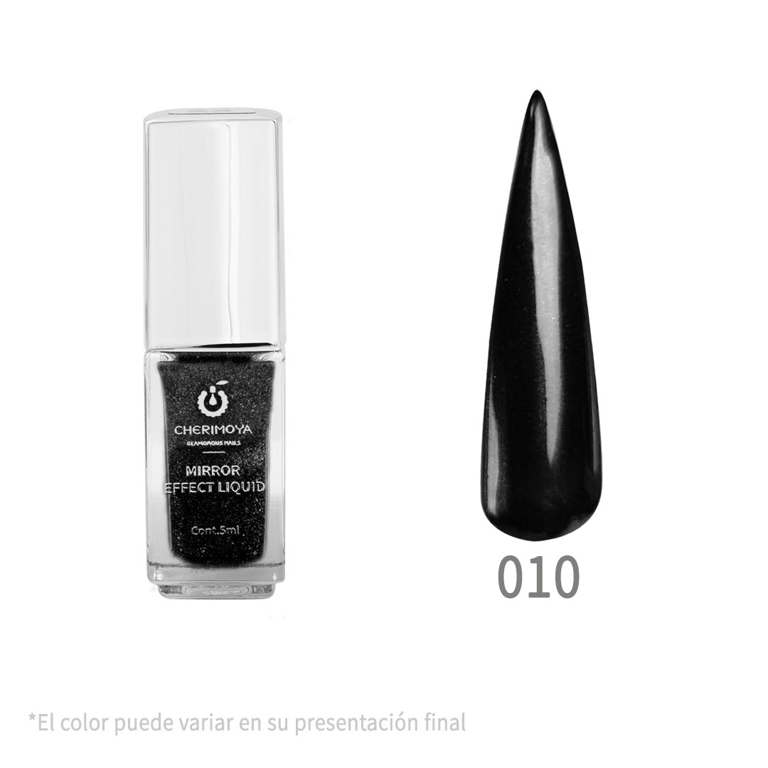Efecto Espejo Negro Azulado #010 Liquido Cherimoya