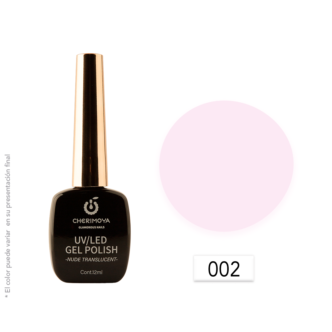 Esmalte Traslúcido #002 Rosa Traslúcido Cherimoya