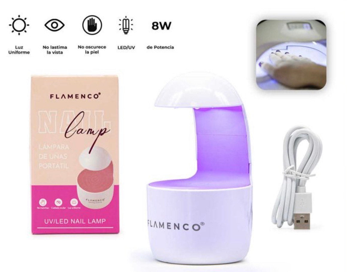 Lampara Soft Gel 8wats Flamenco