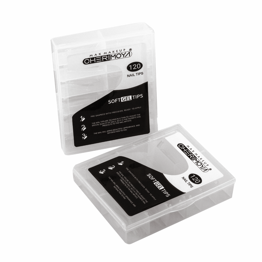 Tips Soft Gel Cuadrados 120unid Cherimoya
