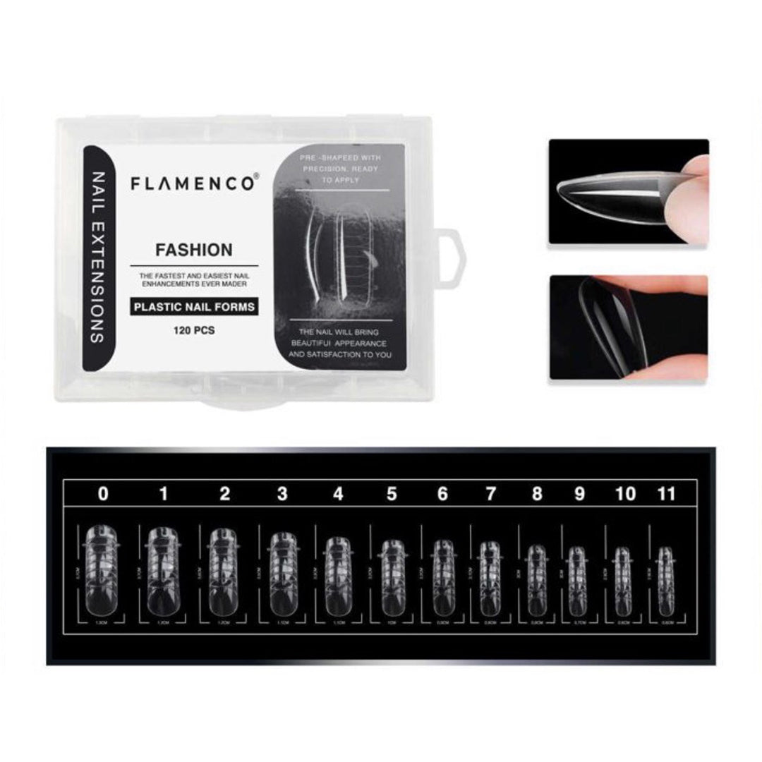 Tips cuadrados polygel Flamenco 120unid