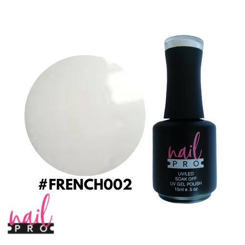 Esmalte Permanente FRENCH002 Blanco Lechoso Nail Pro
